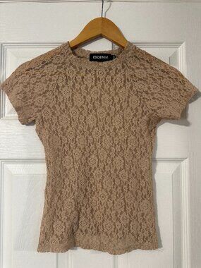 EB Denim Beige Lace T-Shirt